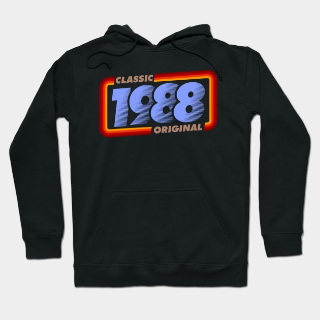 1988 Classic Retro Original B Day Hoodie by A-Buddies